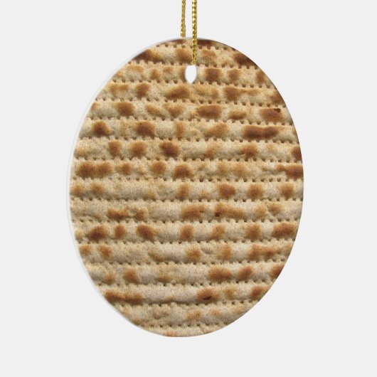 Matzah biscuit platbrood, versiering keramisch ornament (Rechts)