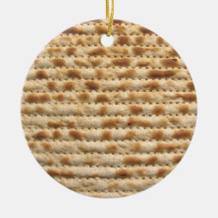 Matzah biscuit platbrood, versiering keramisch ornament