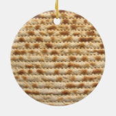 Matzah biscuit platbrood, versiering keramisch ornament (Achterkant)