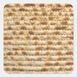 Matzah biscuit platbrood vierkante sticker