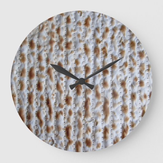 Matzah Clock - Het is tijd voor Passover Grote Klok (Voorkant)
