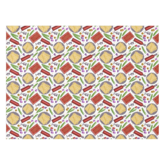 Matzah Flatbrood en wijn Tafelkleed (Voorkant (Horizontaal))