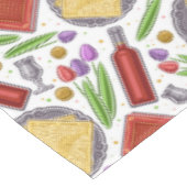 Matzah Flatbrood en wijn Tafelkleed (Gekanteld)