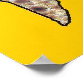 Matzah Map of Israel - schrijf je eigen tekst Poster (Hoek)