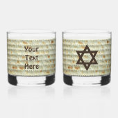 Matzah Whisky Glas (Achterkant)
