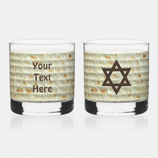 Matzah Whisky Glas (Achterkant)
