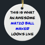 matzo ball maker, geweldige keramisch ornament<br><div class="desc">matzo ball maker</div>