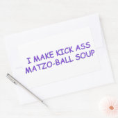 MATZO-BALL MASTER RECHTHOEKIGE STICKER (Envelop)