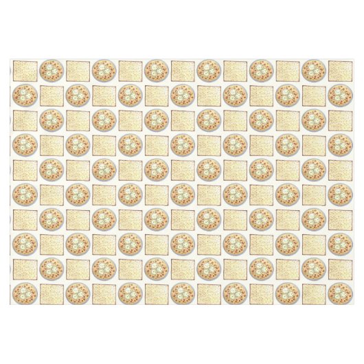 Matzo Ball Soup Matzah Flatbrood Passover Cuisine Tafelkleed (Voorkant (Horizontaal))