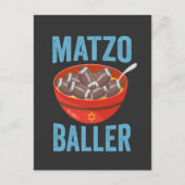 Matzo Baller Grappig Football Chanoeka Rugby Gift Uitnodiging Briefkaart (Voorkant)