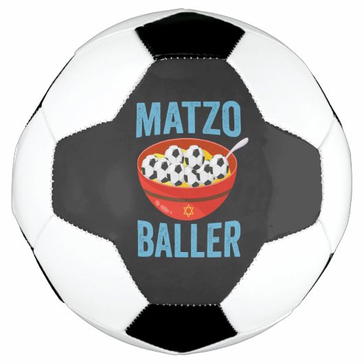 Matzo Baller Grappig Voetbal Chanoeka Vakantiegift (Voorkant)
