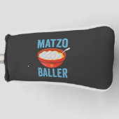 Matzo Baller Grappige Golf Chanoeka Vakantie Gift Golfheadcover (Voorkant)