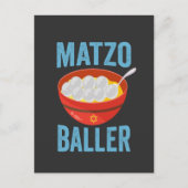 Matzo Baller Grappige Golf Chanoeka Vakantie Gift Uitnodiging Briefkaart (Voorkant)