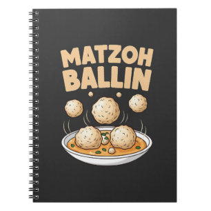 Matzo Baller Hanukkah Eten Joodse Cultuur Notitieboek