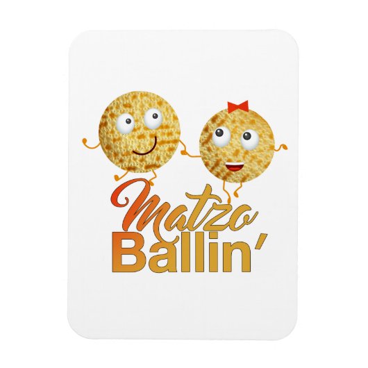 Matzo Ballin'. Pesach Pesach Seder Pascha Magneet (Verticaal)