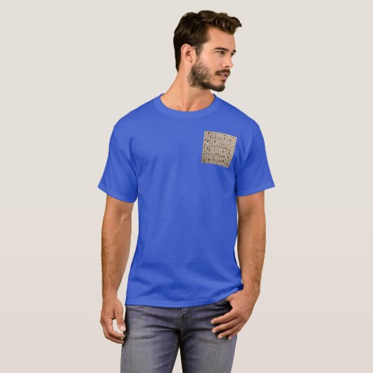 MATZO BLUE T-SHIRT UNISEX (Voorkant volledig)