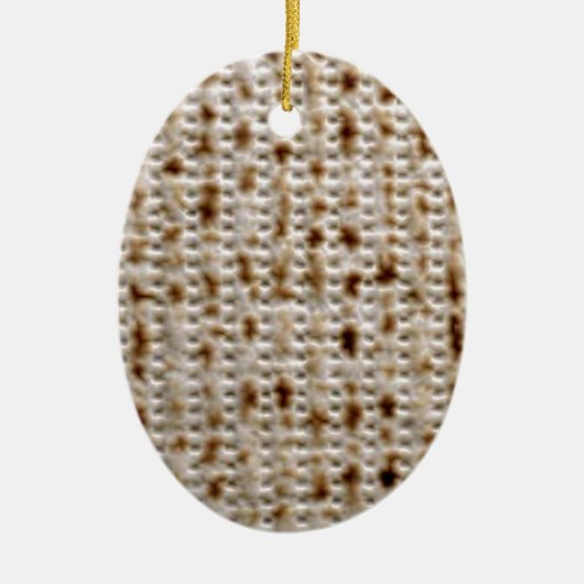 MATZO-DESIGN VOOR PESACH KERAMISCH ORNAMENT (Voorkant)