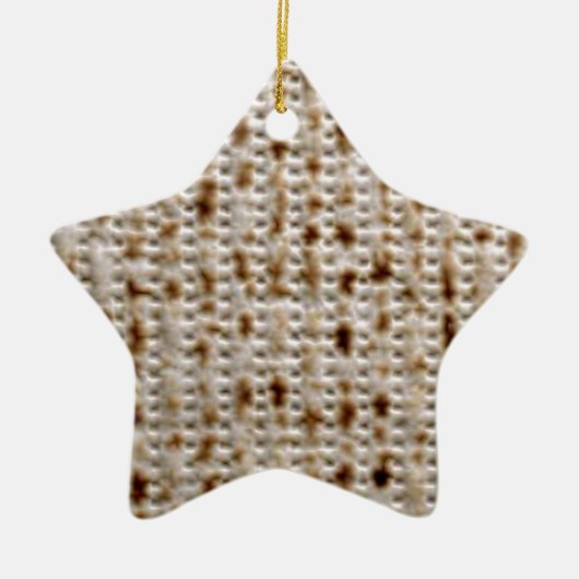 MATZO-DESIGN VOOR PESACH KERAMISCH ORNAMENT (Voorkant)