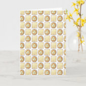 Matzo Matzah Ball Soep Joodse Keuken Pasen Kaart (Gele Bloem)