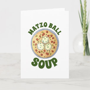 Matzo Matzah Ball Soup Jewish Cuisine Passover Kaart