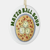 Matzo Matzah Ball Soup Jewish Cuisine Passover Keramisch Ornament (Rechts)