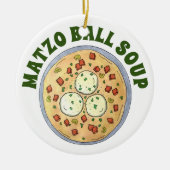 Matzo Matzah Ball Soup Jewish Cuisine Passover Keramisch Ornament (Voorkant)