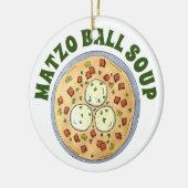 Matzo Matzah Ball Soup Jewish Cuisine Passover Keramisch Ornament (Links)
