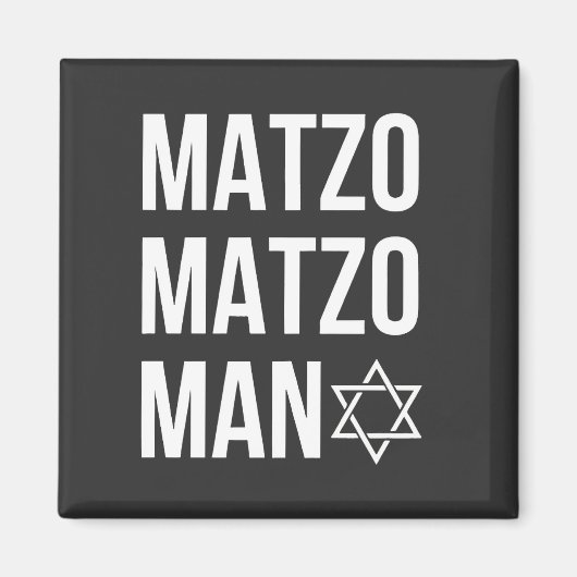 Matzo Matzo Man Jewish Hanukkah Magneet (Voorkant)