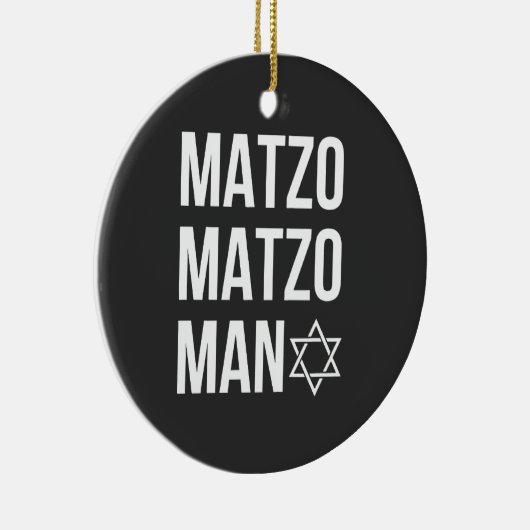 Matzo Matzo Man Joods Hanukka Keramisch Ornament (Rechts)