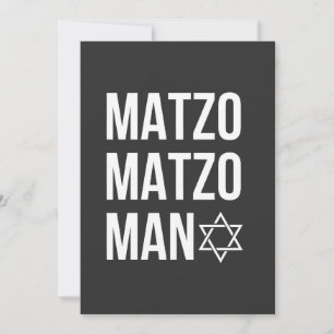 Matzo Matzo Man Joods Hanukkah  Kaart
