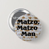 Matzo, Matzo Man Ronde Button 5,7 Cm (Voorkant /achterkant)