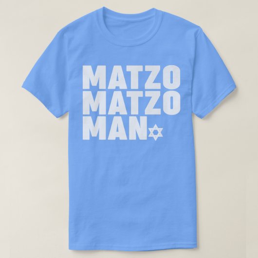 Matzo Matzo Man T-shirt (Design voorkant)