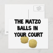 matzogeballen briefkaart (Voorkant / Achterkant)