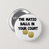 matzogeballen ronde button 5,7 cm (Voorkant /achterkant)