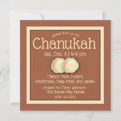 Matzoh Ball Chanoeka Party Kaart (Voorkant)