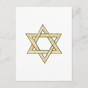 Matzoh Star van David Briefkaart