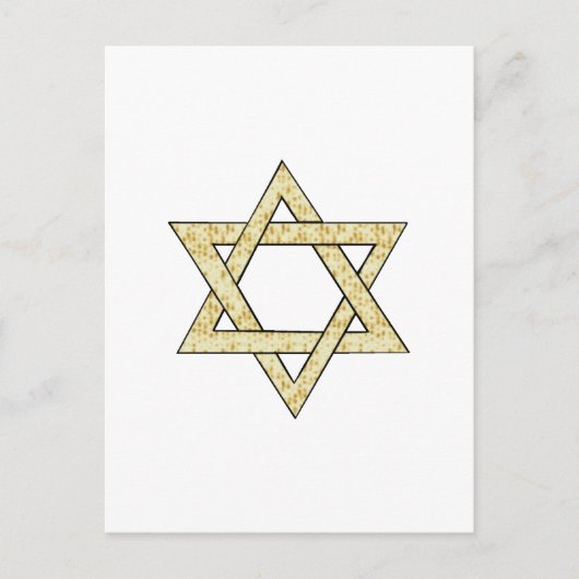 Matzoh Star van David Briefkaart (Voorkant)