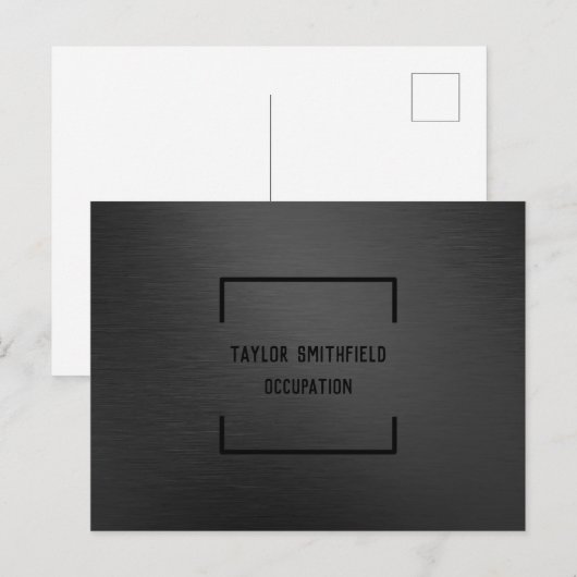 Matzwart Aankondigingskaart (Voorkant / Achterkant)