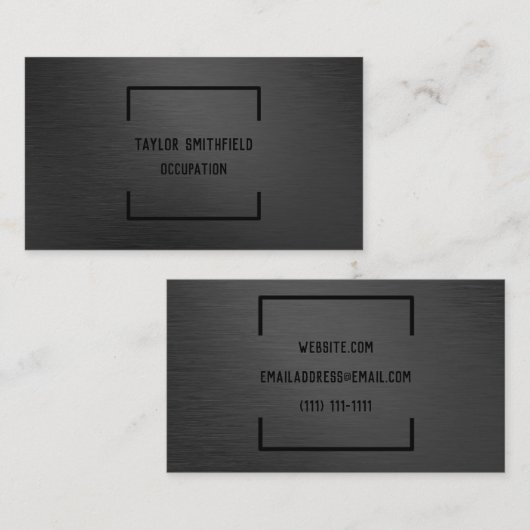 Matzwart Visitekaartje (Voorkant / Achterkant)