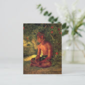 "Maua, A Samoan" - Briefkaart John LaFarge (Staand voorkant)