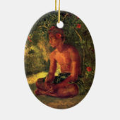 Maua, A Samoan - John LaFarge Keramisch Ornament (Achterkant)