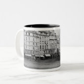 Maubert uit de Marche des Carmes, Parijs Tweekleurige Koffiemok (Voorkant links)