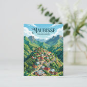Maubisse Stad Oost-Timor Briefkaart (Staand voorkant)