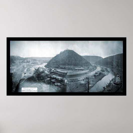 Mauch Chunk, PA foto 1879 Poster (Voorkant)