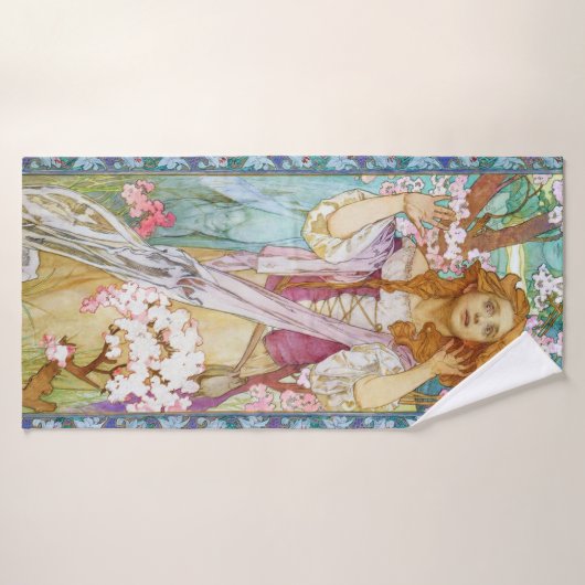 Maud Adams als Joan of Arc, Mucha Badhanddoek (Badhanddoek)