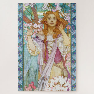 Maud Adams als Joan of Arc, Mucha Legpuzzel