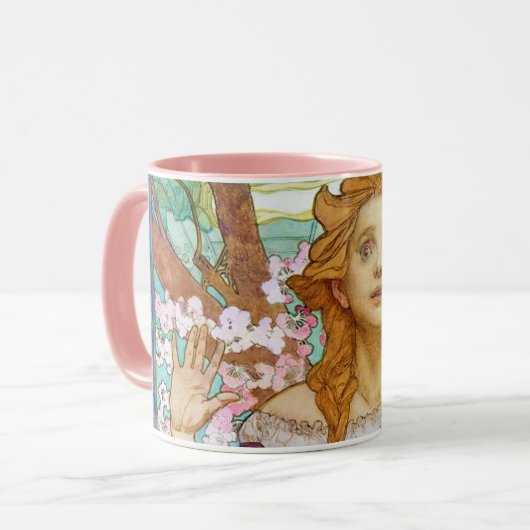 Maud Adams als Joan of Arc, Mucha Mok (Voorkant links)