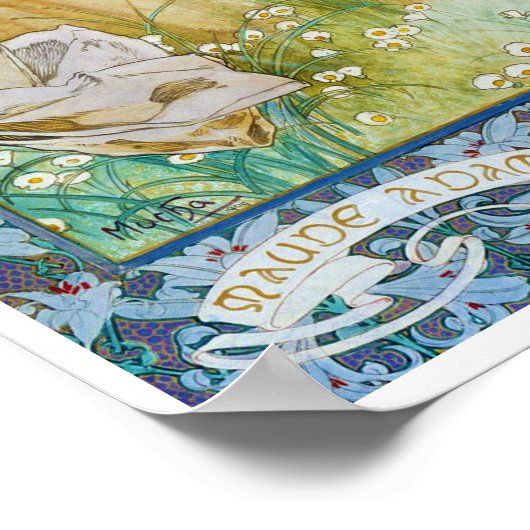 Maud Adams als Joan of Arc, Mucha Poster (Hoek)