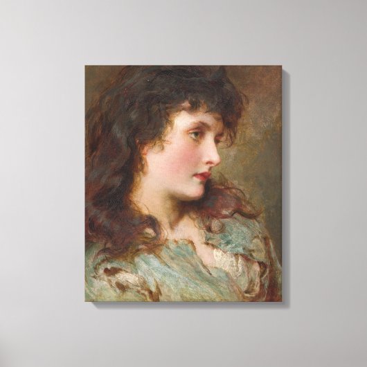 Maud (Elegant Vrouw Portrait) Canvas Afdruk (Voorkant)