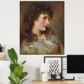 Maud (Elegant Vrouw Portrait) Poster (Thuiskantoor)